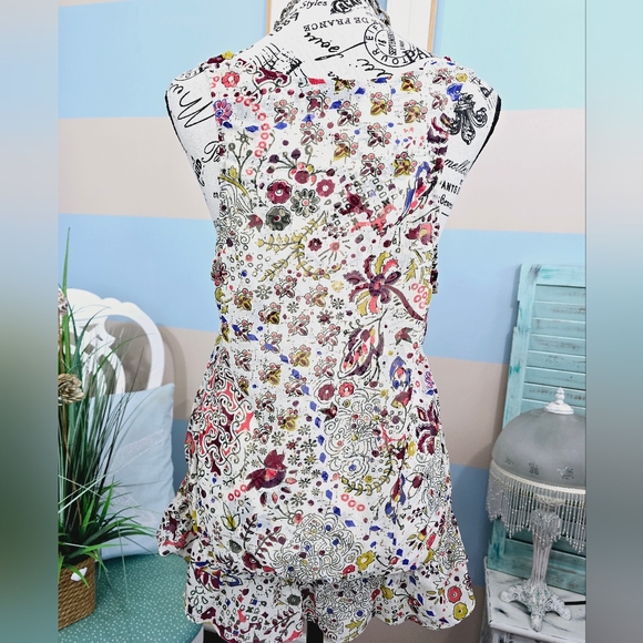 A.N.A. Semi Sheer Floral Blouse - Picture 5 of 7